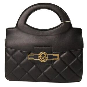 Valentino Orlandi cross body bag vegan leather with gold hardware NWT